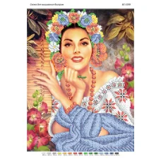 БС-3199 Украиночка. Схема для вышивки бисером. Сяйво БСР