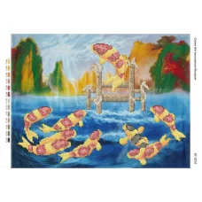 БС-3214 9 карпов. Схема для вышивки бисером. Сяйво БСР