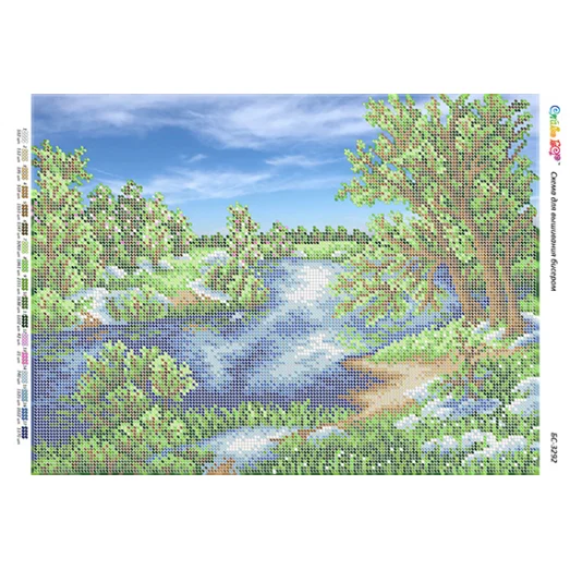 БС-3292 Весна. Схема для вышивки бисером ТМ Сяйво