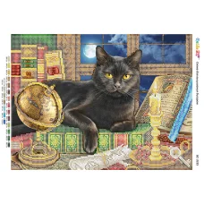 БС-3335 Мудрый кот. Схема для вышивки бисером ТМ Сяйво