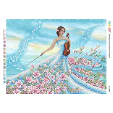 БС-3345 Мелодии скрипки. Схема для вышивки бисером ТМ Сяйво