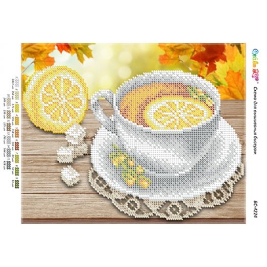 БС-4224 Чай с лимоном. Схема для вышивки бисером ТМ Сяйво
