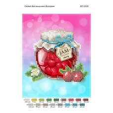 БС-5135 Вишнёвый джем. Схема для вышивки бисером ТМ Сяйво