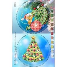 БС-5161 Новогодняя игрушка. Схема для вышивки бисером ТМ Сяйво