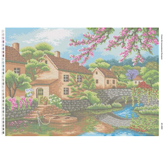 БС-2004 Город на воде. Схема для вышивки бисером. Сяйво БСР