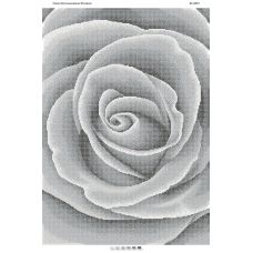 БС-2023 Серая роза. Схема для вышивки бисером. Сяйво БСР