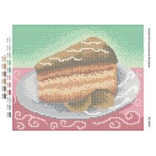 БС-4052 Шоколадный торт. Схема для вышивки бисером ТМ Сяйво