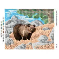 БС-4056 Медведь. Схема для вышивки бисером ТМ Сяйво
