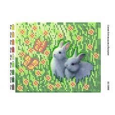 БС-5006 Кролики. Схема для вышивки бисером ТМ Сяйво