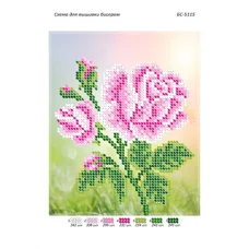 БС-5115 Схема для вышивки Розы. ТМ Сяйво