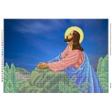 БСР-2049 Иисус на оливковой горе. Схема для вышивки бисером ТМ Сяйво