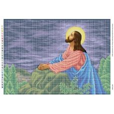 БСР-2050 Иисус на оливковой горе. Схема для вышивки бисером ТМ Сяйво