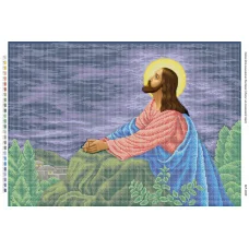 БСР-2050 Иисус на оливковой горе. Схема для вышивки бисером ТМ Сяйво