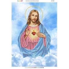 БСР-2099 Непорочное сердце Иисуса. Схема для вышивки бисером Сяйво БСР