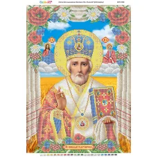 БСР-2106 Св. Николай Чудотворец. Схема для вышивки бисером Сяйво БСР