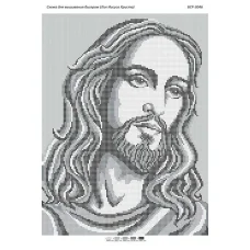 БСР-3046 Лицо Иисуса Христа. Схема для вышивки бисером Сяйво БСР