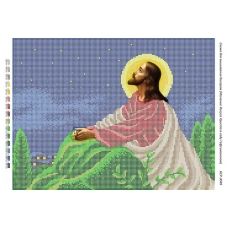 БСР-3049 Моление Иисуса Христа в саду Гефсиманском. Схема для вышивки бисером Сяйво БСР