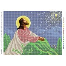 БСР-3049А Моление Иисуса Христа в саду Гефсиманском. Схема для вышивки бисером Сяйво БСР