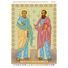 БСР-3183 Св. Первоверховные апостолы Петр и Павел. Схема для вышивки бисером ТМ Сяйво