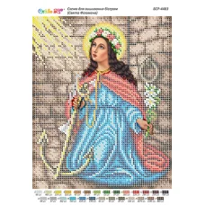 БСР-4483 Св. Филомена. Схема для вышивки бисером ТМ Сяйво