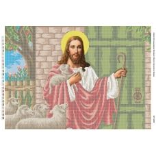 БСР-2008 Иисус стучится в дверь. Схема для вышивки бисером ТМ Сяйво