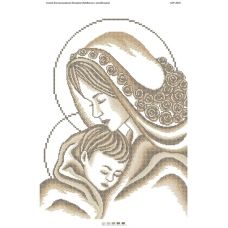 БСР-2016 Мать и дитя. Схема для вышивки бисером ТМ Сяйво