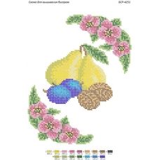 БСР-4251 Рушник к Спасу. Схема для вышивки бисером ТМ Сяйво