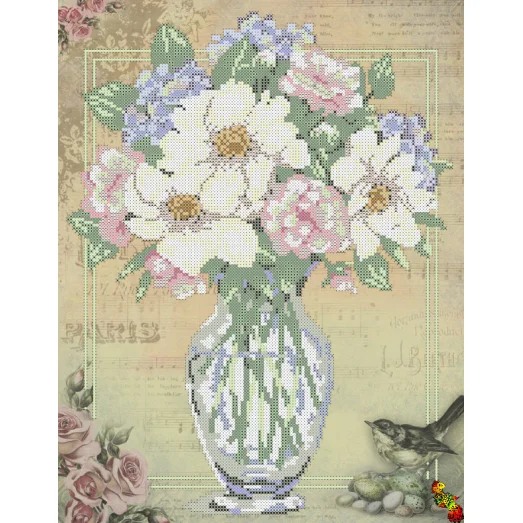ФЧК-3143 Букет: весенняя соната. Схема для вышивки бисером Феникс