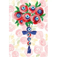 БИС-7718 Назар бонджук (Глаз Фатимы). Схема для вышивки бисером Арт Лар