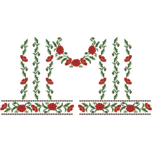 БЖ-050  Заготовка женской сорочки. Барвиста Вишиванка