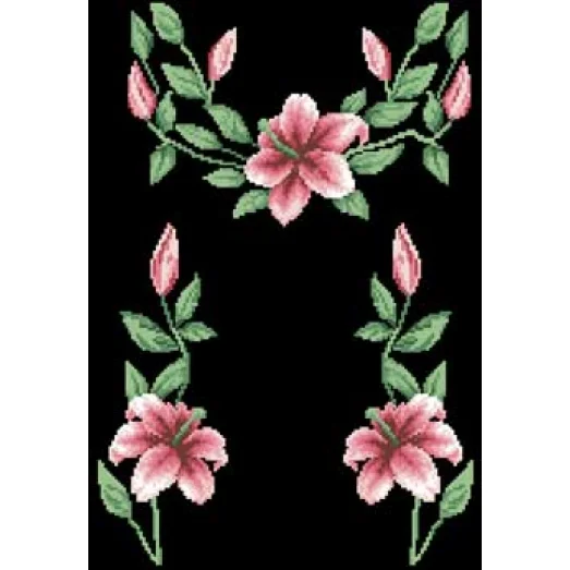 БЖд-002 (черная). Заготовка женской сорочки. Барвиста Вишиванка