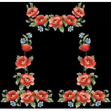 БЖд-003 (черная). Заготовка женской сорочки. Барвиста Вишиванка