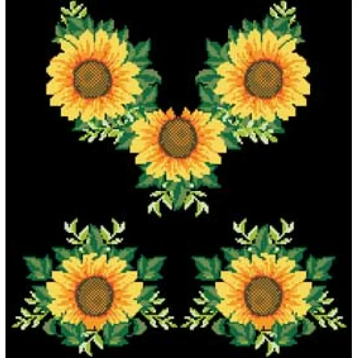 БЖд-012 (черная). Заготовка женской сорочки. Барвиста Вишиванка