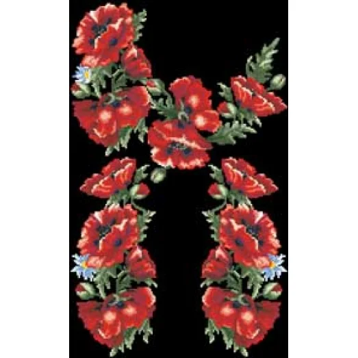 БЖд-041 (черная). Заготовка женской сорочки. Барвиста Вишиванка