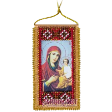 АВО-003-01 Молитва к Божией матери о детях (укр). Набор для вышивки бисером Абрис Арт