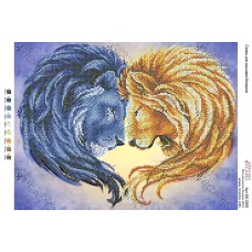 А3Н_131 БК-3368 Львиная пара . Схема для вышивки бисером ТМ Virena 