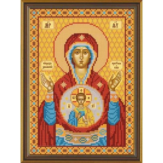 С9055 Богородица Знамение. Набор для вышивки бисером Нова Слобода