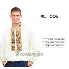 ЧС-006 КОЛЁРОВА. Заготовка сорочка мужская для вышивки 