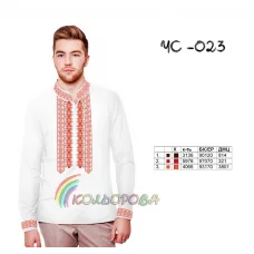 ЧС-023 КОЛЁРОВА. Заготовка сорочка мужская для вышивки