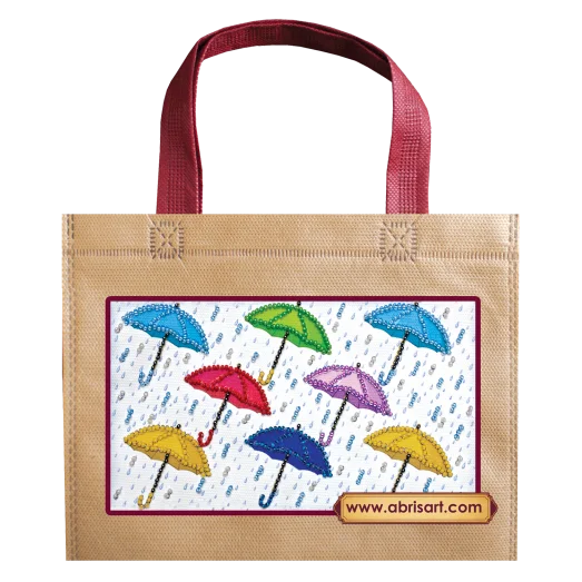АСА-004 Зонтики. Набор-сумка с вышивкой бисером. Абрис Арт