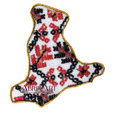 АМК-010 Магнит "Карта Украины" Киевская область. ТМ Абрис Арт