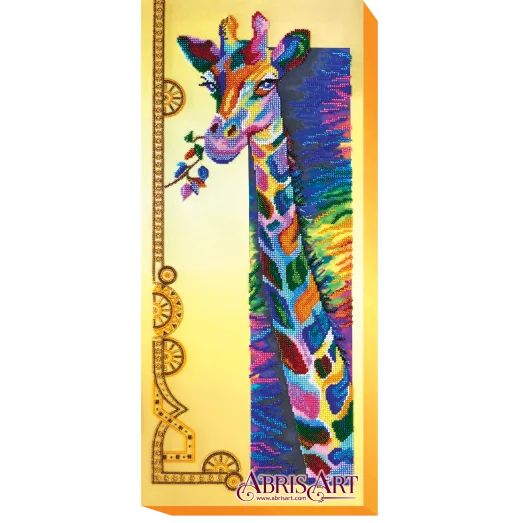 АВ-438 Радужный жираф. Набор для вышивки бисером. Абрис Арт