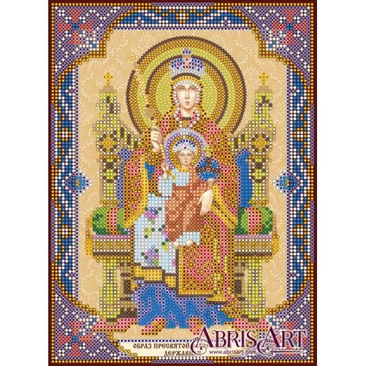 АСК-167 Богородица Державная Схема для вышивки бисером на холсте Абрис Арт