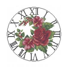 А3-К-145 Часы Вальс роз. Схема для вышивки бисером ТМ Acorns