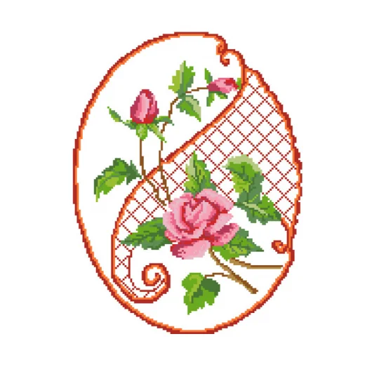 С-Чайная роза. (белая) Заготовка на перед сумки для вышивки. Красуня