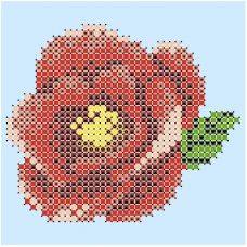 ФЧК-6045 Чайная роза. Схема для вышивки бисером Феникс