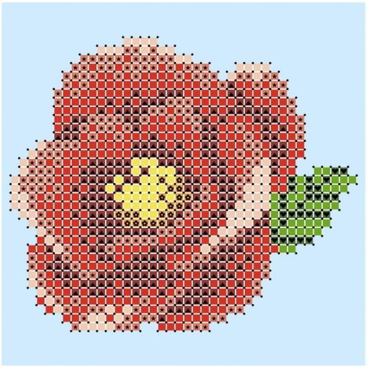 ФЧК-6045 Чайная роза. Схема для вышивки бисером Феникс