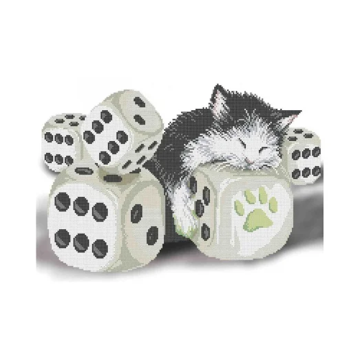 А3-К-1116 Черное и белое. Схема для вышивки бисером ТМ Acorns