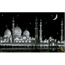 ФЧК-2133 Мечеть в звёздном свете. Схема для вышивки бисером Феникс