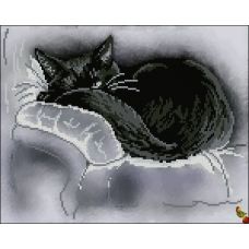 ФЧК-3338 Чёрная кошка. Схема для вышивки бисером Феникс